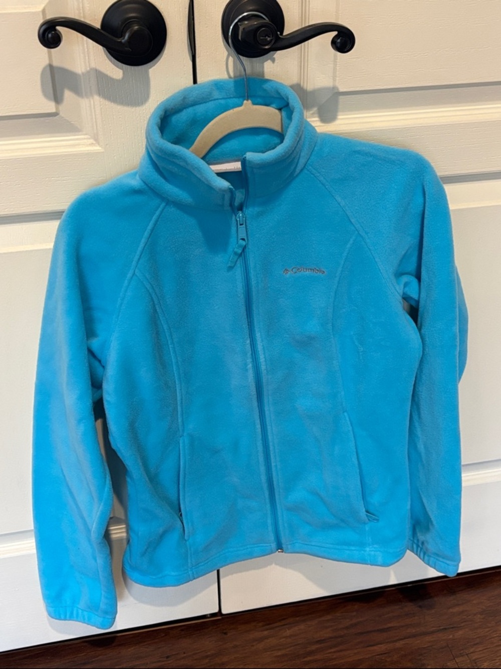 Columbia Bright Turquoise Full-Zip Fleece Jacket